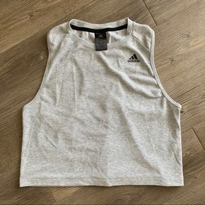 Adidas cropped muscle tank